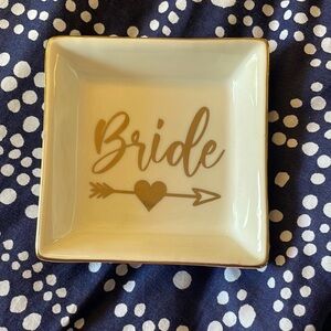 Bride Ceramic Jewelry Dish